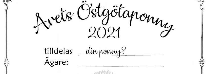 Årets Östgötaponny 2021!